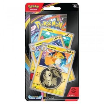 Pokémon Mega Evolution: Chaos Rising Premium Checklane Blister kortų papildymas (Pawmot, Pawmo, Pami)